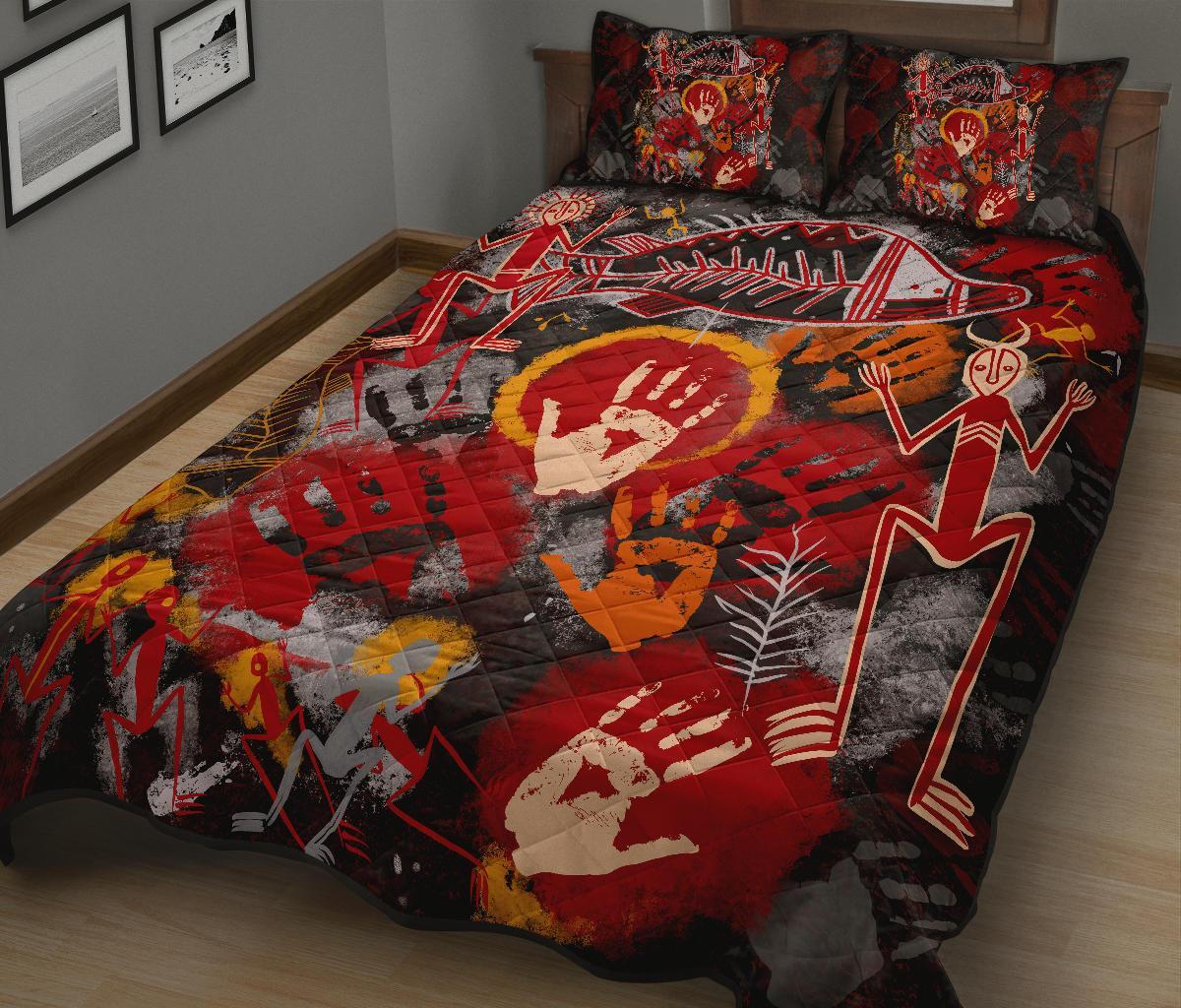 aboriginal-quilt-bed-set-indigenous-fish-hand-art