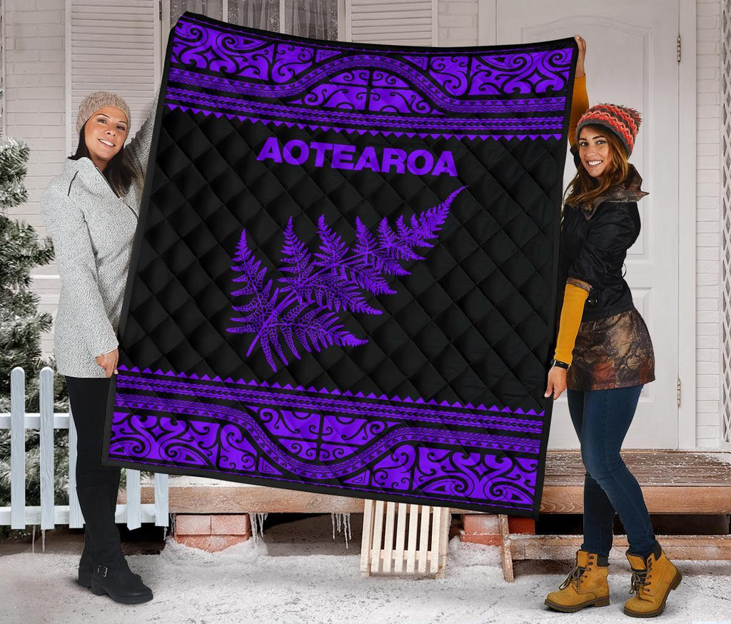 aotearoa-new-zealand-maori-premium-quilt-silver-fern-purple