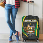 aboriginal-luggage-cover-australian-coat-of-arms-aussie-spirit-green