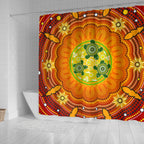 aboriginal-shower-curtain-turtle-circle-dot-painting-art