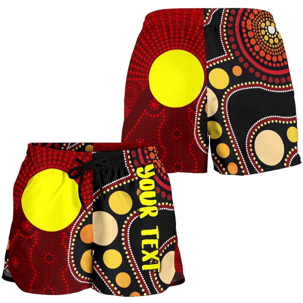 [Custom] Women's Shorts Australia Aboriginal Lives Matter Flag - Vibe Hoodie