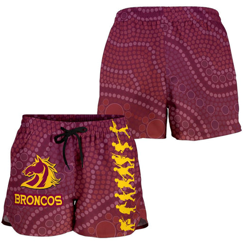 Brisbane Broncos Women Shorts Anzac Day Country Style - Vibe Hoodie