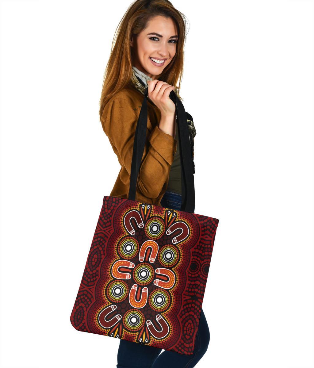 aboriginal-tote-bags-aboriginal-dot-painting-flowers-style