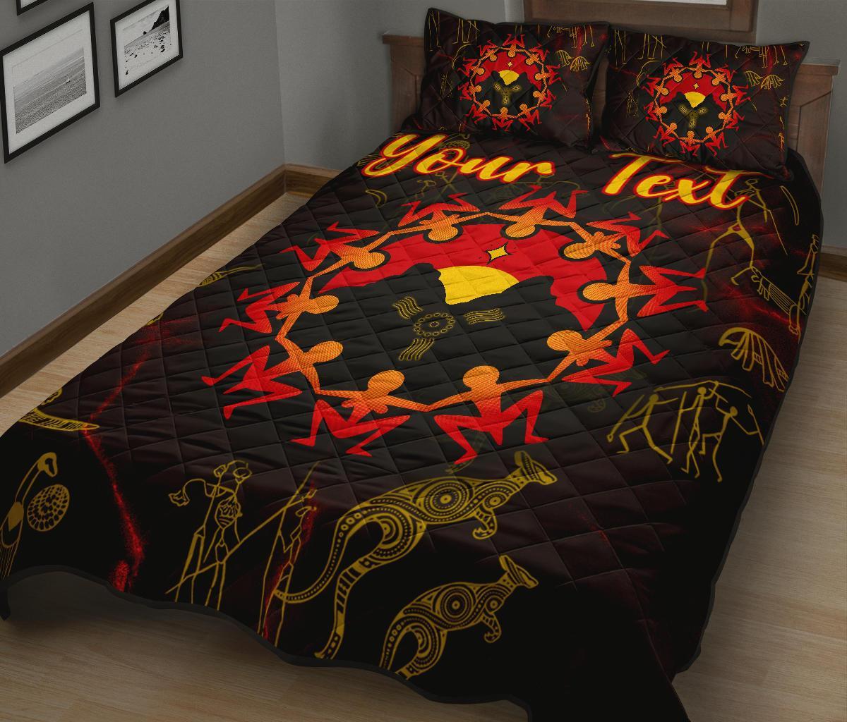 custom-aboriginal-quilt-bed-set-australia-map-and-indigenous-flag