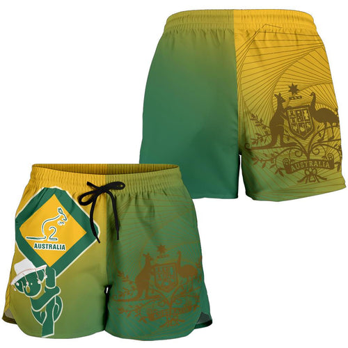 Shorts - Aus Flag and Coat Of Arms Short Kangaroo and Koala Sign - Vibe Hoodie