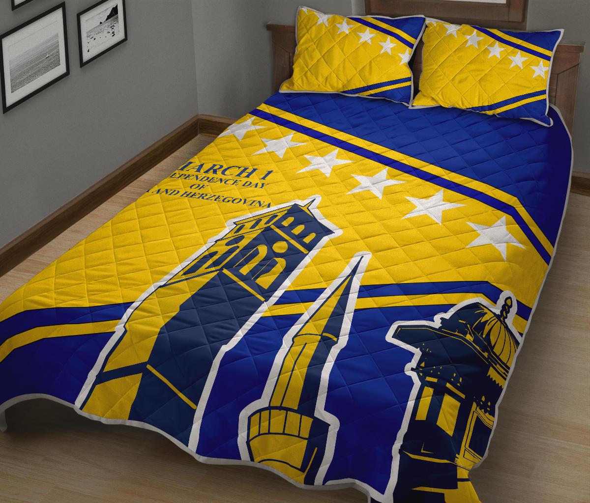 1sttheworld-quilt-bed-set-bosnia-and-herzegovina