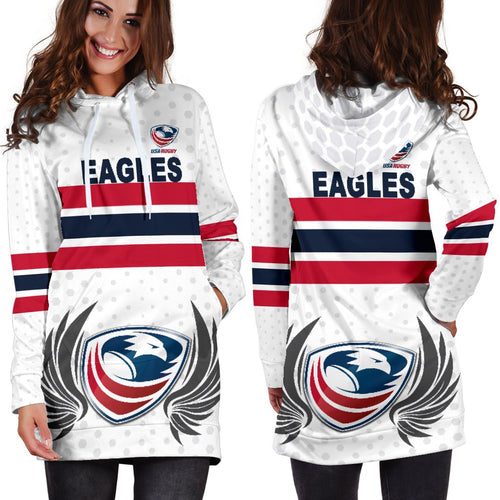 usa-rugby-womens-hoodie-dress-eagles-simple-style-white