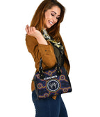 Adelaide Shoulder Handbag Indigenous Crows Footprint - Vibe Hoodie