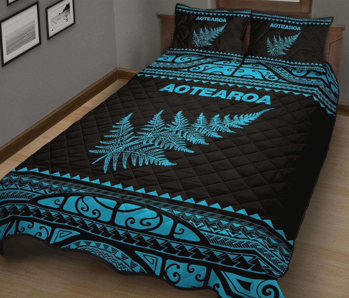 aotearoa-new-zealand-maori-quilt-bed-set-silver-fern-blue