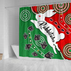 rabbitohs-forever-shower-curtain-indigenous