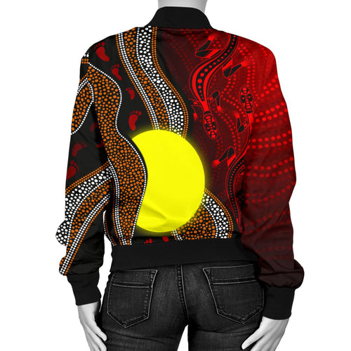 aboriginal-women-bomber-jacket-aboriginal-flag-lizard-dot-painting-style