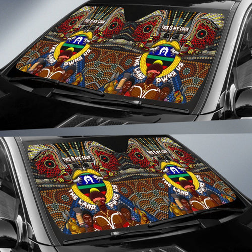 custom-text-the-land-owns-us-auto-sun-shades