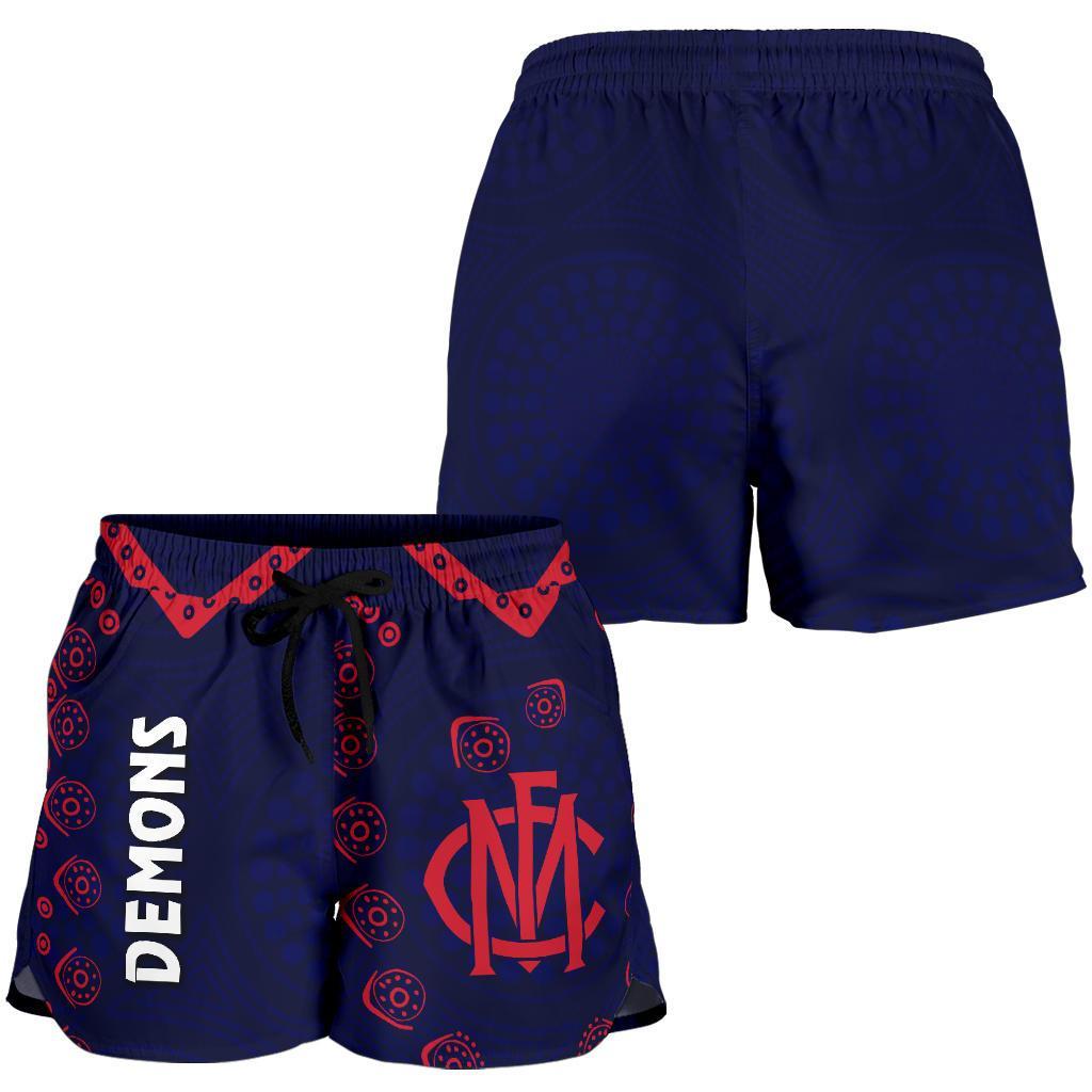 combo-racerback-tank-and-women-short-melbourne-demons-indigenous-football