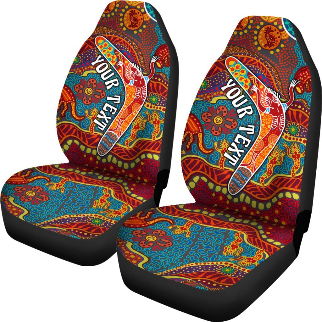 aboriginal-personalised-car-seat-covers-indigenous-boomerang