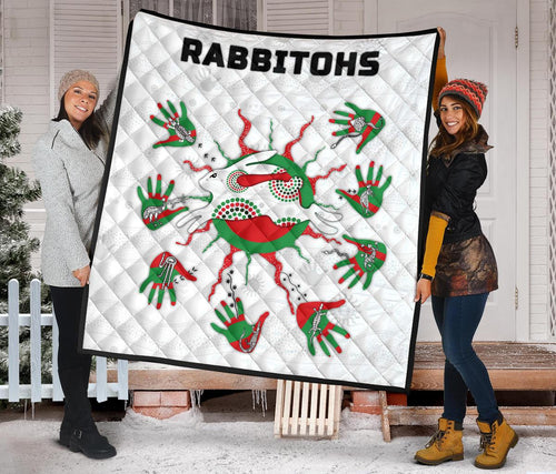 rabbitohs-indigenous-premium-quilt-animals-aboriginal