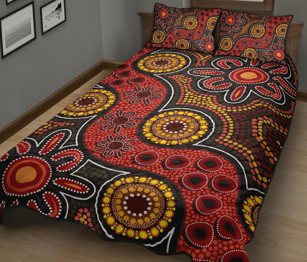 aboriginal-quilt-bed-set-indigenous-patterns-ver11