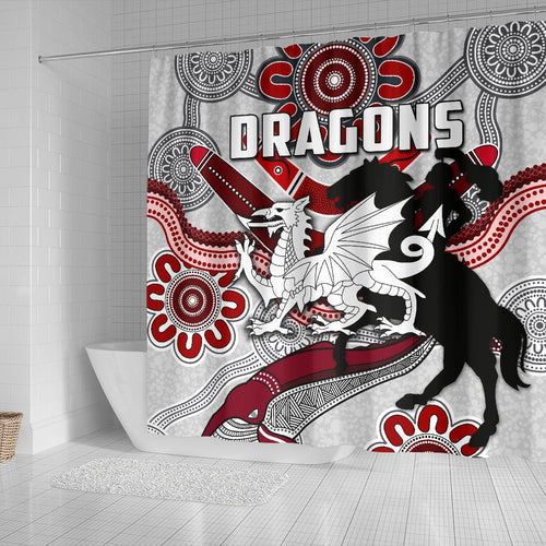 dragons-shower-curtain-st-george-indigenous-white