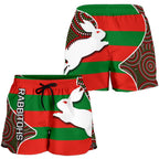 Rabbitohs All Over Print Women's Shorts - Vibe Hoodie