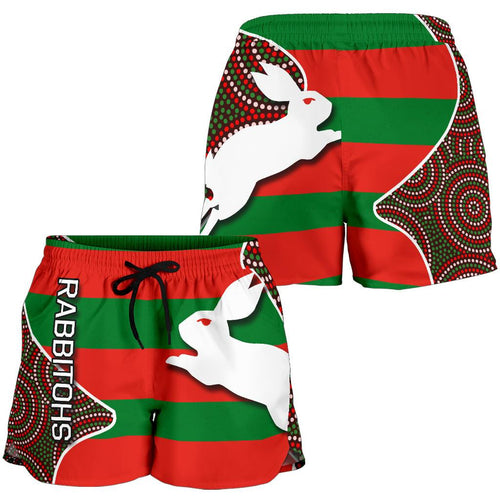 Rabbitohs All Over Print Women's Shorts - Vibe Hoodie