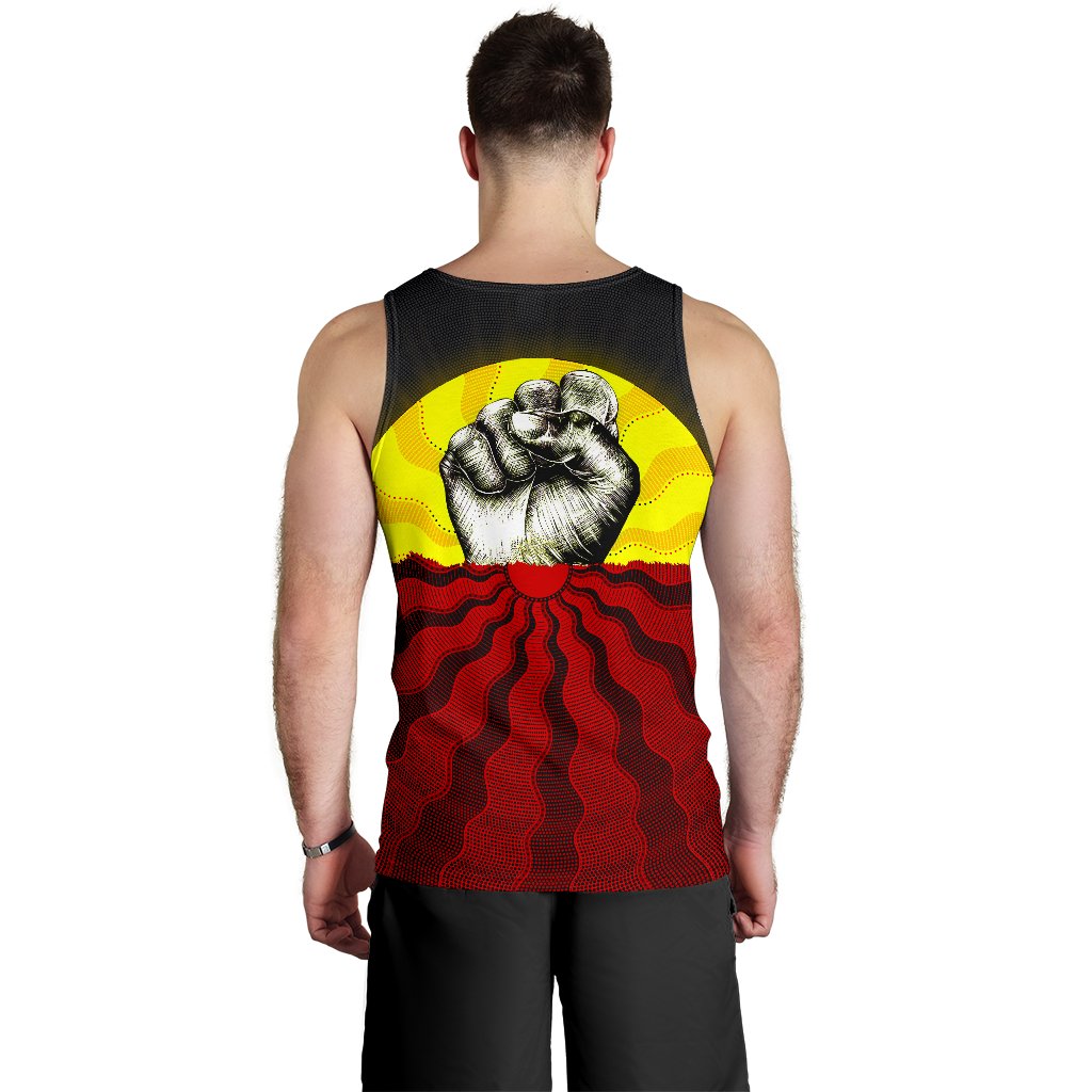 custom-aboriginal-mens-tank-top-black-lives-matter-sun-dot-painting