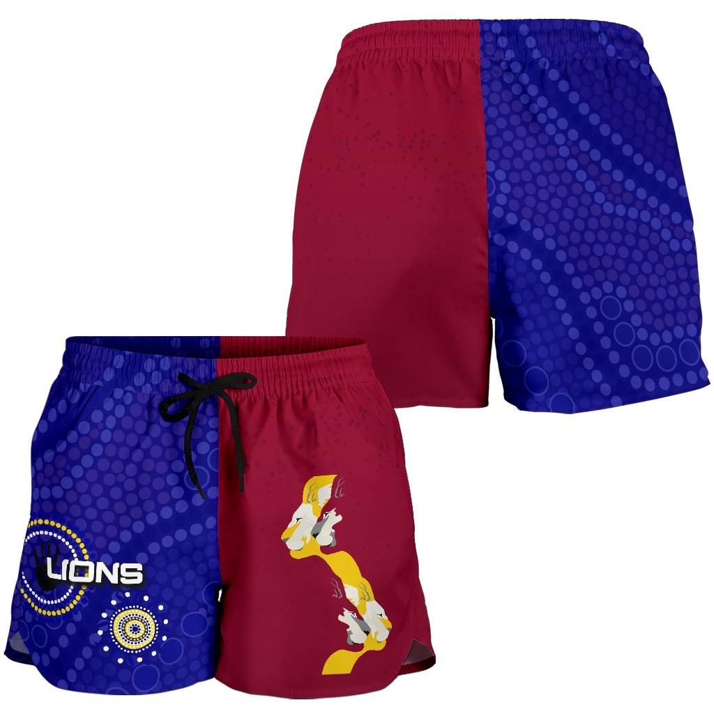 Naidoc Brisbane Lions Women Shorts Indigenous Style - Vibe Hoodie