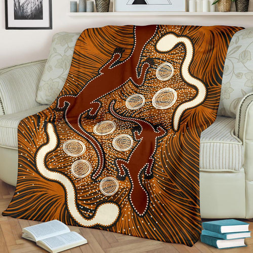 aboriginal-premium-blanket-indigenous-brown-lizard-and-white-snake