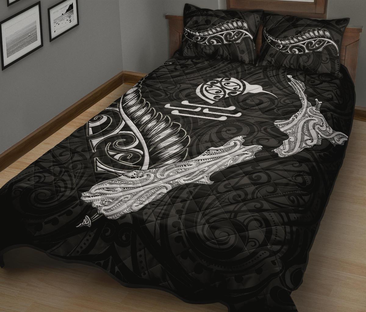 new-zealand-heart-quilt-bed-set-map-kiwi-mix-silver-fern-white