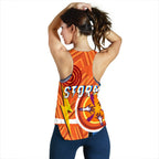 Storm Women Racerback Tank Simple Indigenous - Orange - Vibe Hoodie