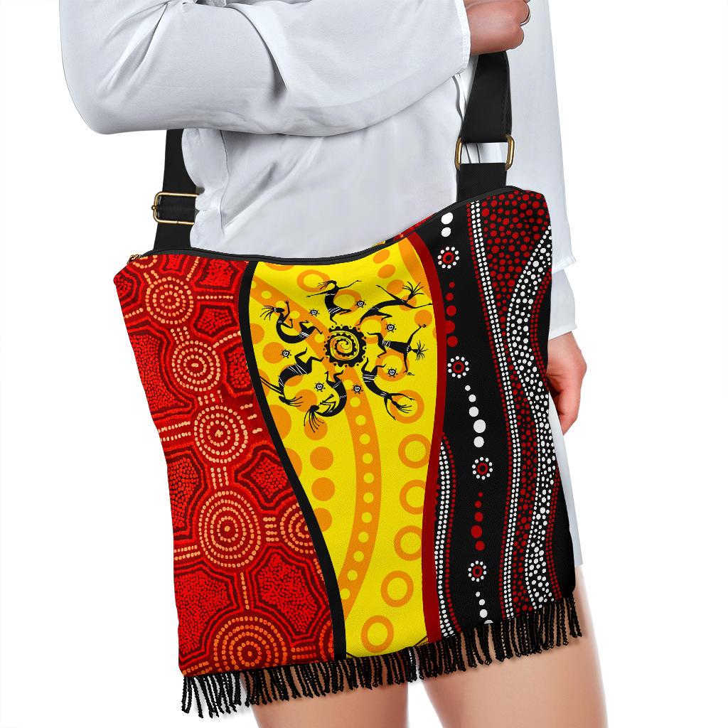 aboriginal-boho-handbags-dreamtime-koori-dance-dot-acrylic-paint