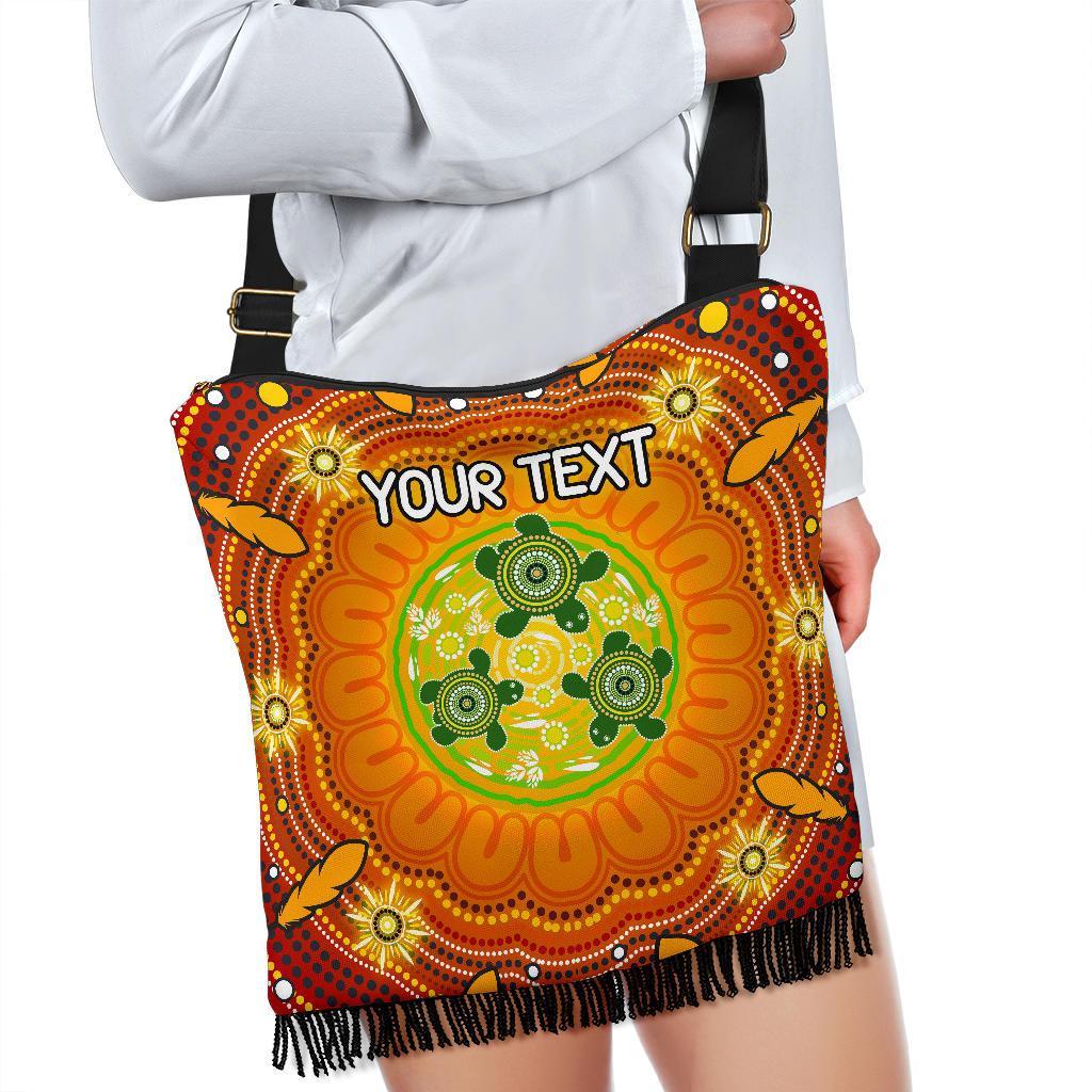 custom-text-aboriginal-crossbody-boho-handbag-turtle-circle-dot-painting-art