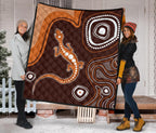 aboriginal-premium-quilt-australia-orange-lizard-aboriginal-art-1