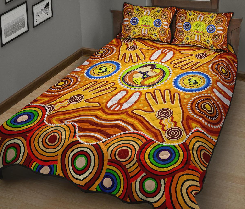 quilt-bed-sets-aboriginal-family-with-dot-painting-art