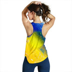 Aboriginal Women's Racerback Tank - Indigenous Fishing - Vibe Hoodie
