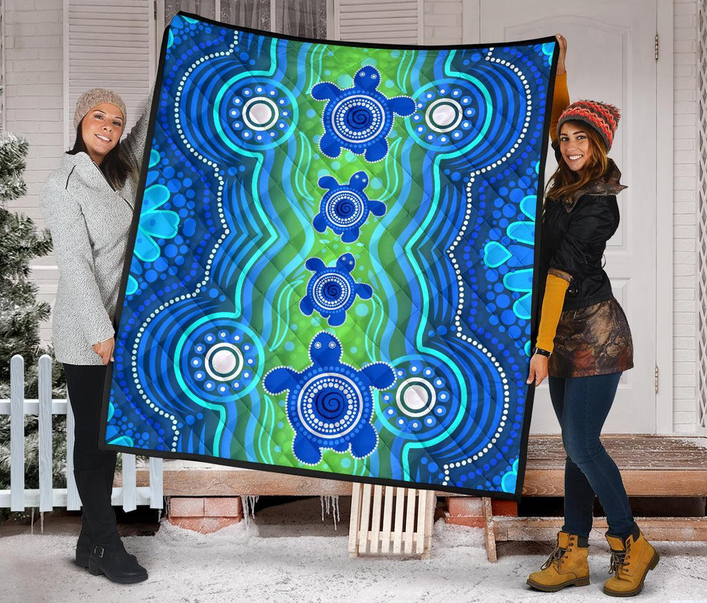 1staustrali-aboriginal-premium-quilt-aboriginal-turtle-family