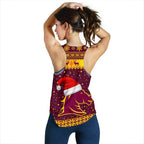Brisbane Women Racerback Tank Broncos Christmas Unique Vibes - Maroon - Vibe Hoodie