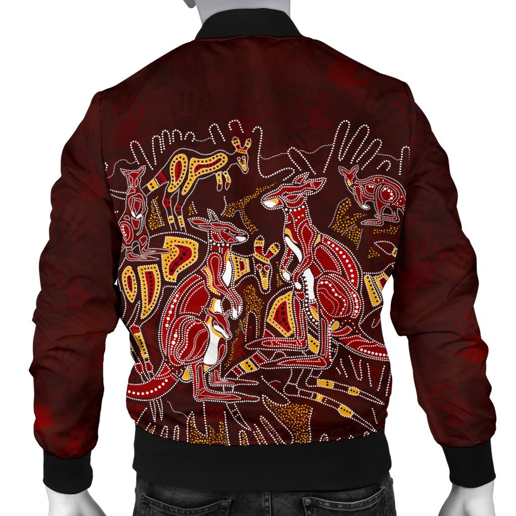 aboriginal-mens-bomber-jacket-kangaroo-family-with-hand-art