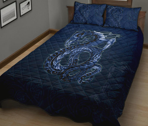 new-zealand-quilt-bed-set-maori-manaia-quilt-and-two-pillow-cases-blue