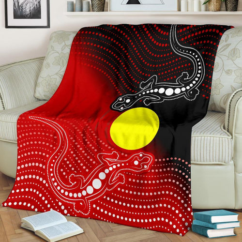 aboriginal-premium-blanket-two-indigenous-lizard
