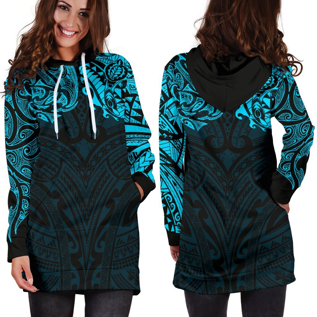 new-zealand-womens-hoodie-dress-maori-polynesian-tattoo-blue