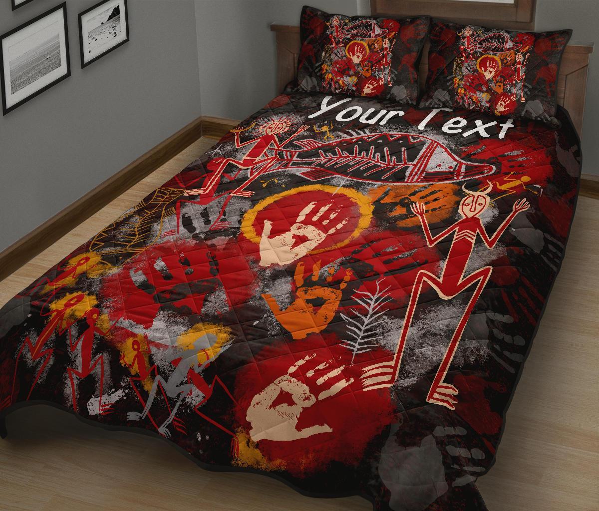 custom-aboriginal-quilt-bed-set-indigenous-fish-hand-art