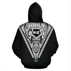 born-new-zealand-hoodie-polynesian-tattoo-white