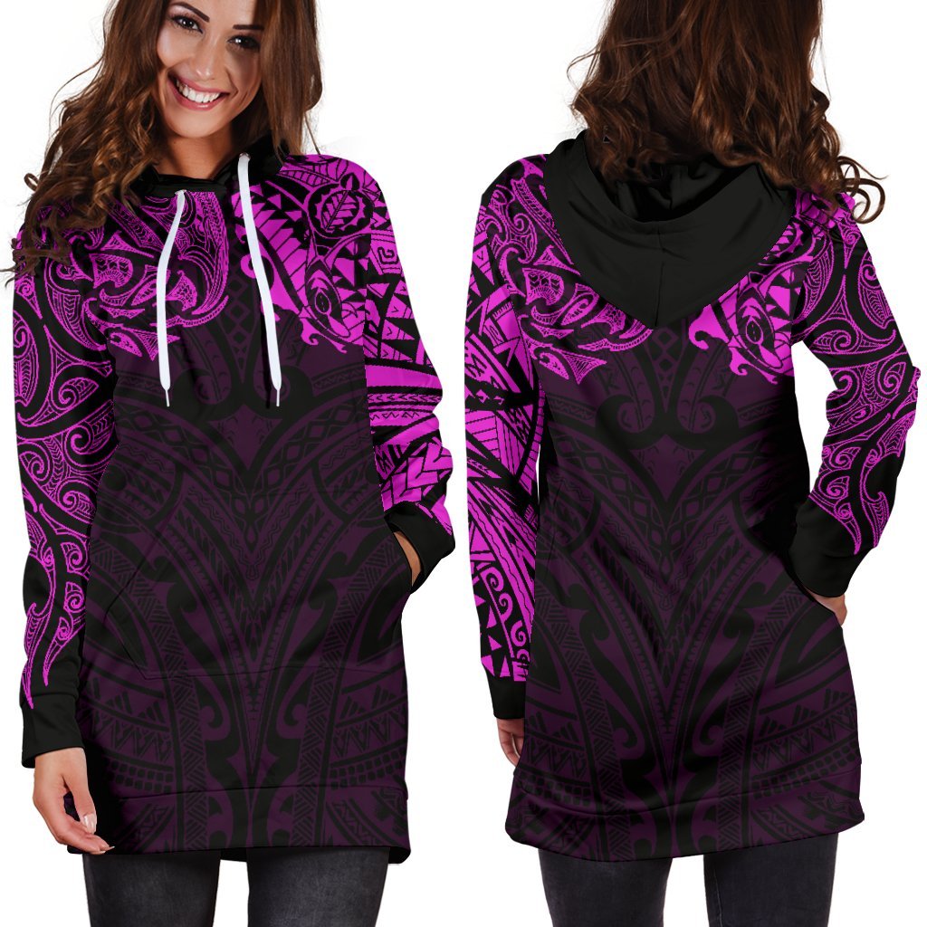 new-zealand-womens-hoodie-dress-maori-polynesian-tattoo-purple