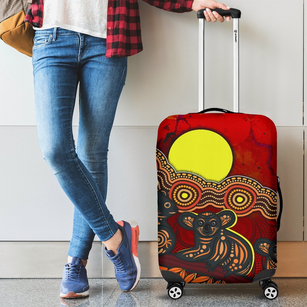 aboriginal-luggage-cover-australian-indigenous-koala