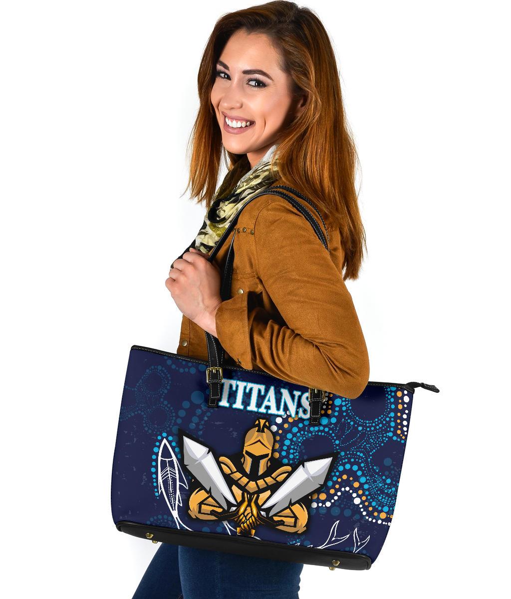 gold-coast-large-leather-tote-titans-gladiator-indigenous