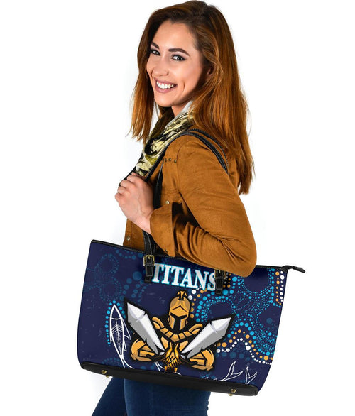 gold-coast-large-leather-tote-titans-gladiator-indigenous
