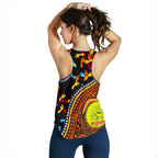 Custom  Racerback Tanks - Aboriginal Style & Flag, Dot Painting - Vibe Hoodie