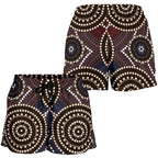 Aboriginal Shorts, Indigenous Dot Painting Short Women 08 - Vibe Hoodie