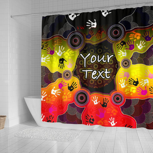 custom-aboriginal-shower-curtain-indigenous-circle-dot-painting-hand-art