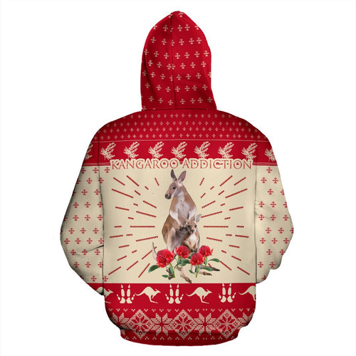 christmas-hoodie-kangaroo-hoodie-waratah-flowers-unisex