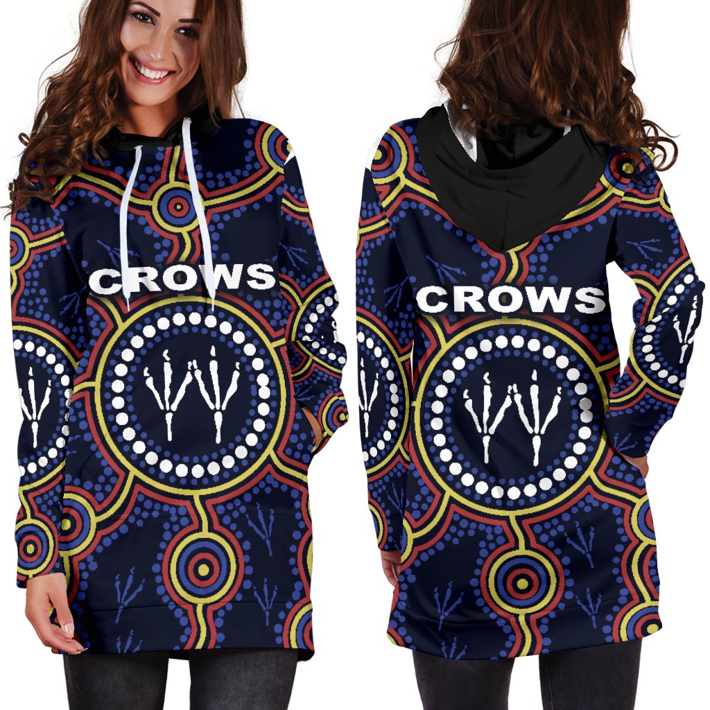 adelaide-women-hoodie-dress-indigenous-crows-footprint